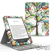 MoKo Case متناسب با Kindle All-New Kindle (نسل 10th ، 2019) / Kindle (8th Generation، 2016)، Premium vertip flip Cover با عملکرد بیدارشدن خودکار / عملکرد خواب - درخت خوش شانس