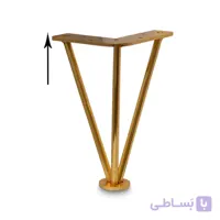 پایه مبل مفتولی طلایی ۱۵ سانت