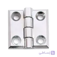 لولا صنعتی فلزی نقره‌ای چهار سوراخ طول 50 میلی‌متر کد 00202589