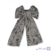 شال طرح دار مدل چهره سفید