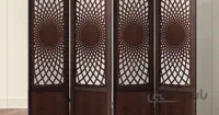 پاراوان مدل برگ خورشید (دولایه) در دو رنگ