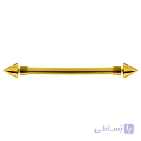 چوب پرده مدل قپه نیزه ایی طول 125 سانتیمتر - سقفی / طلایی