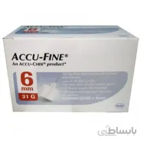 سرسوزن قلم انسولین اکو فاین با سوزن 6 میلی متر – ACCU FINE