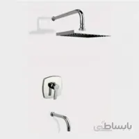 شیر دوش توکار راسان مدل فلت کلاس 2 کروم