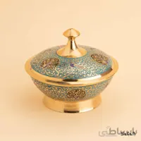 قندان برنجی میناکاری مدل صنم