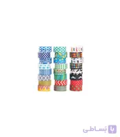 چسب نواری کاغذی طرح دار WASHI