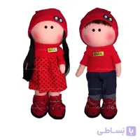 عروسک روسی دختر پسر طرح یلدا و ولنتاین دختر