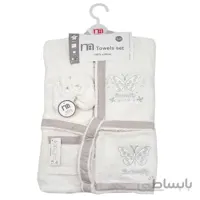 ست حوله نوزادی 5 تکه طرح پروانه مادرکر mothercare