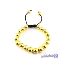 دستبند بافت با سنگ حدید DDD1212