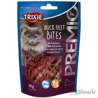 تشویقی گربه تریکسی مدل Duck Fillet Bites وزن ۵۰ گرم ا Trixie Duck Fillet Bites 50g