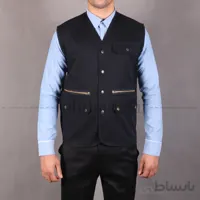 جلیقه دکمه ای کتان مدل AJ-502