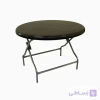 میز گرد تاشو صبا پلاستیک کد ۲۱۵