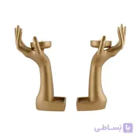 جا شمعی مدل 70014 رنگ طلایی