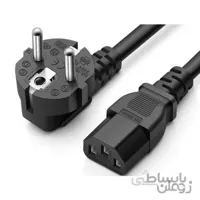 کابل برق سه پین منبع تغذیه کامپیوتر کد 21426