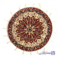رومیزی قلمکار گرد کوچک 35 سانتیمتری