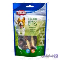 تشویقی سگ تریکسی CHICKEN BITES وزن 100 گرم