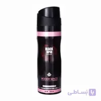 اسپری خوشبو کننده بدن زنانه وودی سنس مدل Black opio حجم ۲۰۰ میلی لیتر