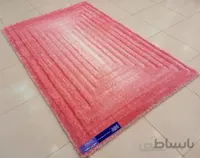 فرش شگی سه بعدی بزرگمهر 5015صورتی سفید