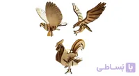 پازل سه بعدی چوبی برتاریو مدل باغ پرندگان ا Bertario Birds Garden 3D Wood Puzzle