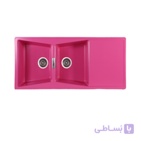 سینک گرانیتی راینر مدل Line RG110 صورتی