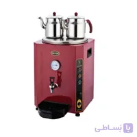 سماور 2 قوری اتومات سیلور