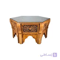 میز و صندلی غذا خوری صنایع چوب ساج مدل ۳۲۸
