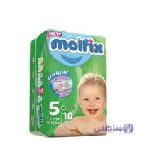 پوشک مولفیکس سایز 5 10 عددی ا Molfix diapers size 5
