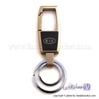 جاکلیدی دوحلقه استیل لوگودار ماشین