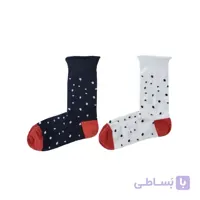 جوراب لنگه به لنگه خال خالی کد PH561