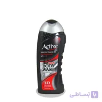 شامپو بدن مشکی اسپرت آقایان اکتیو - 400 گرمی ا Active Professional Sport Black Men Body Shampoo - 400 gr
