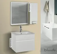 روشویی کابینت دار فلورا دیواری 62 سانت ا روشویی کابینت دار فلورا دیواری 62 سانت