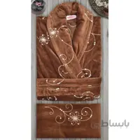 ست حوله تن پوش یک نفره سری پنبه 2 تکه هوبی کد 104