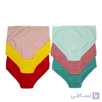 شورت زنانه نخی ساده نارین بسته 3 عددی