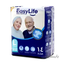 پوشینه چسبی بزرگسال ایزی لایف Lبزرگ بسته 14 عددی ا Easy Life Large Adult Protective Diaper 14 pcs