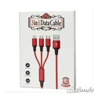 کابل ۳ سر فست شارژ HSX-082 3.1A 1.2m