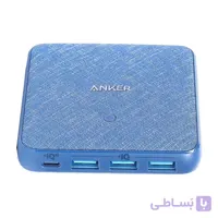 هاب شارژ 4 پورت 65 وات انکر Atom III Slim A2045 ا Anker PowerPort Atom III Slim A2045 (4 port) 65w Blue