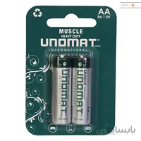 باتری قلمی یونومات مدل Muscle Heavy Duty R6 بسته 2 عددی ا Unomat AA Battery Muscle Heavy Duty R6 Pack Of 2