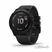 ساعت گارمین مدل Fenix 6X Pro Solar Edition titanium carbon grey DLC ا Garmin Fenix 6X Pro Solar Edition titanium carbon grey DLC watch 010-02157-21