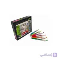 اتود ٢ زبانه چاپى گريپ دار 0.5 پارسیکار مدل JM806 (بسته 24 عددی)