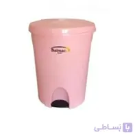 سطل پدالی سلمان پلاستیک مدل گلبرگ ۳۸۰