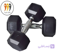 دمبل شش گوش5کیلوگرم ا دسته: