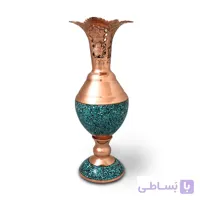 گلدان سنبلدان فیروزه کوبی 25 سانتی
