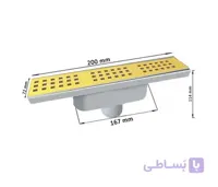 کفشور خطی رویه استیل طلایی MTS9600-200 مساتکنیک MESATEKNIK