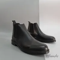نیم بوت ساده بغل کش چرم kb113