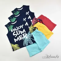 تاپ شلوارک پسرانه بچه گانه نخل کد 2400