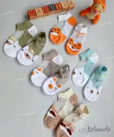 جوراب شیشه ای حیوانات 224046 کرم سایز 9 تا 12