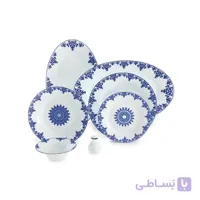 سرویس چینی زرین 6 نفره غذاخوری سمرقند (35 پارچه) ا Zarin Iran Shahrzad Samarkand 35 Pieces FDC Dinnerware Set