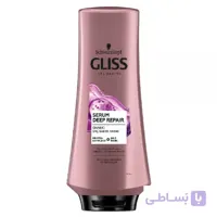 نرم کننده مو مدل ترمیم کننده عمیق مناسب موهای حساس و آسیب دیده حجم 360 میل گلیس ا Gliss Hair Conditioner Deep Repair 360ml