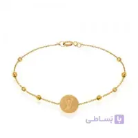 دستبند طلا زنانه طرح لویی ویتون با گوی البرنادو کد LB108