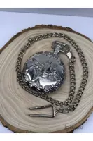 خرید مستقیم ساعت جیبی برند QUARTZ رنگ نقره ای کد ty106370011